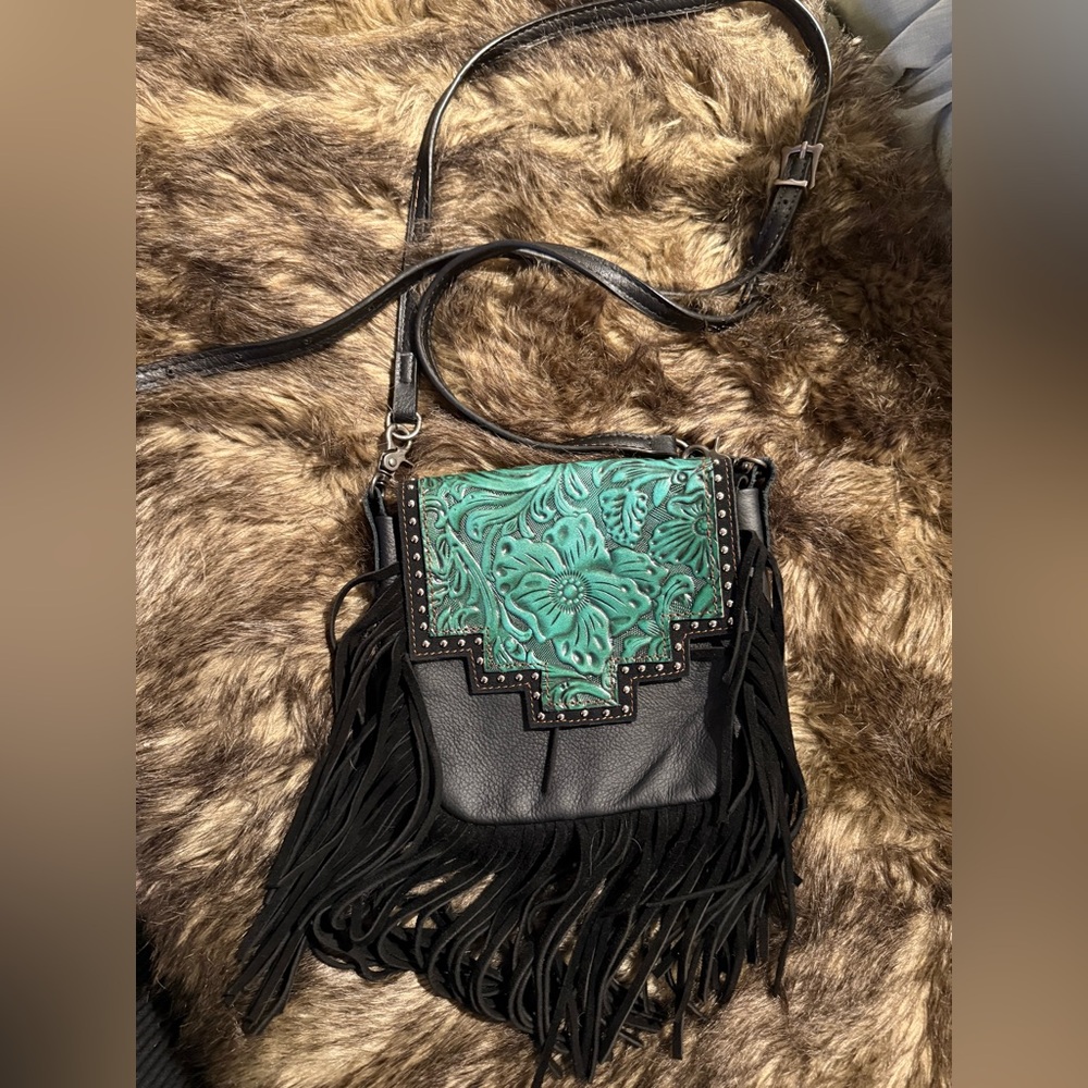 Montana West Leather Crossbody Bag
